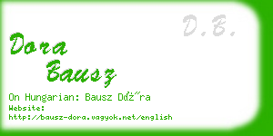 dora bausz business card